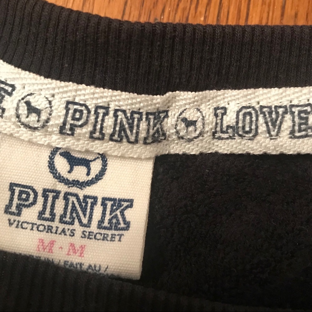 Pink Victoria’s Secret LW Sweatshirt Sz Med - Picture 5 of 5